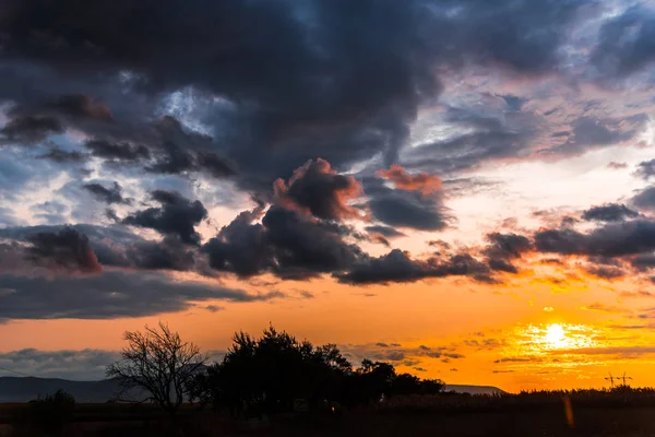 Amazing Nature View Cloudy Sky Background — Stock Photo, Image