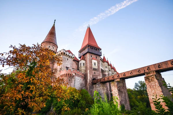 Edifício Castelo Vintage Incrível Com Vegetação Redor — Fotografia de Stock