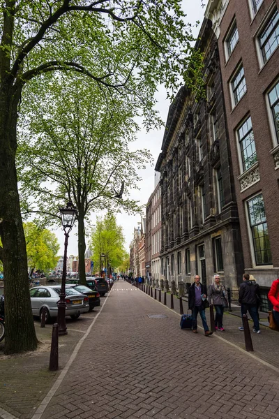 Hollanda Güzel Amsterdam Caddesi Avrupa — Stok fotoğraf