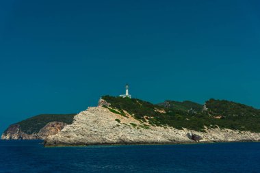 beacon doğal görünümünü deniz boyunca kıyı buzlu