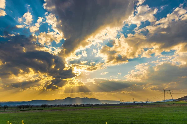 Fantastisk Natur Visa Med Molnig Himmel Bakgrund — Stockfoto