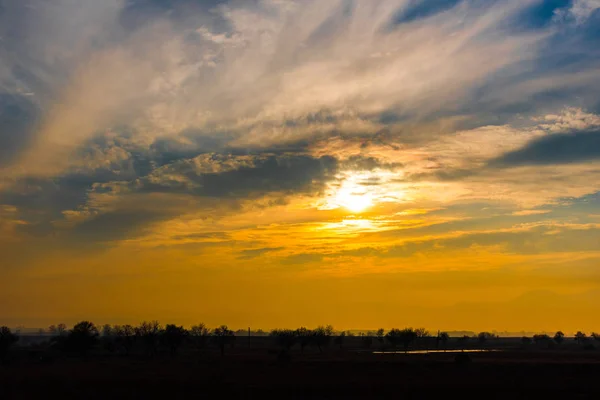 Amazing Nature View Cloudy Sky Background — Stock Photo, Image