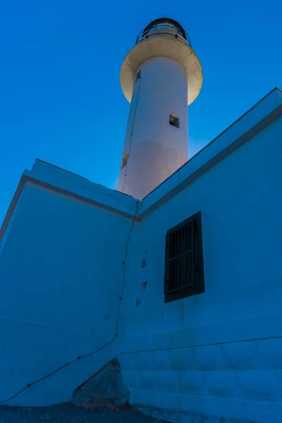 Construction Phare Avec Fond Bleu Ciel — Photo