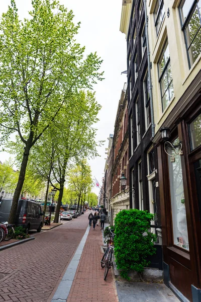 Hollanda Güzel Amsterdam Caddesi Avrupa — Stok fotoğraf