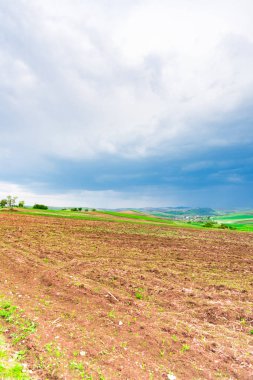 Bulutlu gökyüzü arka plan şaşırtıcı doğa manzaralı