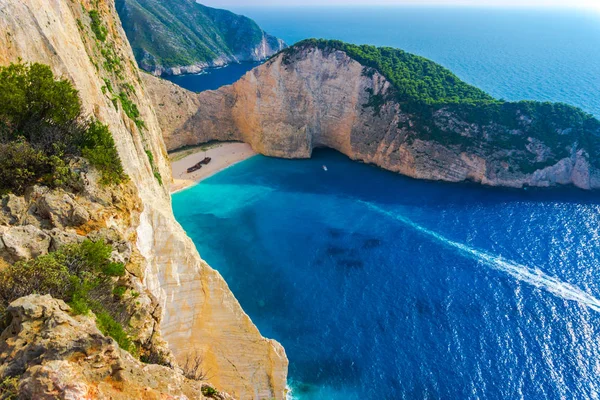 Fascinante Vista Montaña Con Laguna Azul — Foto de Stock