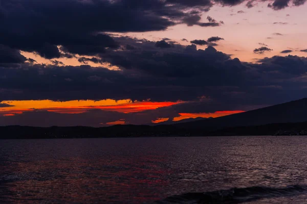 Vue Imprenable Sur Nature Avec Ciel Nuageux — Photo