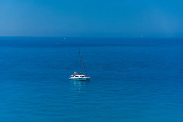 Faszinierende Natur Meerblick Mit Schiff — Stockfoto