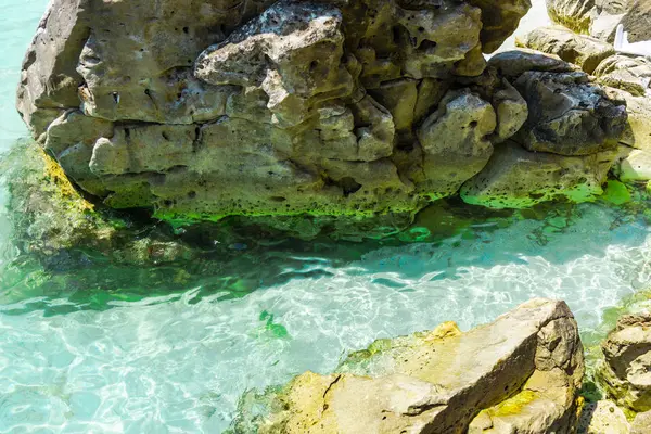 Fascinerande Natur Visa Med Blå Lagunen — Stockfoto