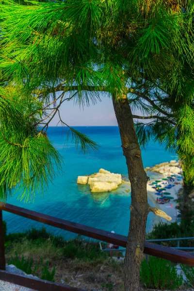 Fascinerende Zeezicht Met Blauwe Lagune Groen — Stockfoto