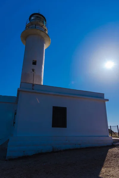 Construction Phare Avec Fond Bleu Ciel — Photo