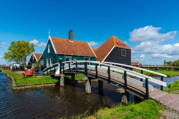 Hermosas Casas Holandesas Cerca Del Agua —  Fotos de Stock