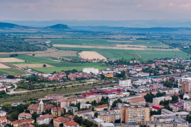 Şehir manzarasının havadan görüntüsü 