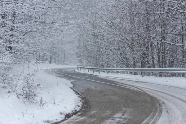 Winter landscape in Piatra Fantanele,Romania