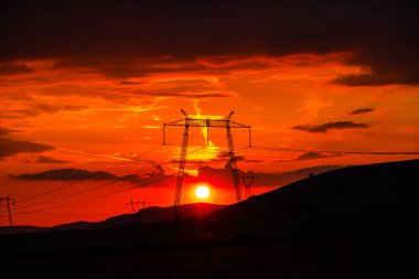 Bulutlu gökyüzü arka plan şaşırtıcı doğa manzaralı