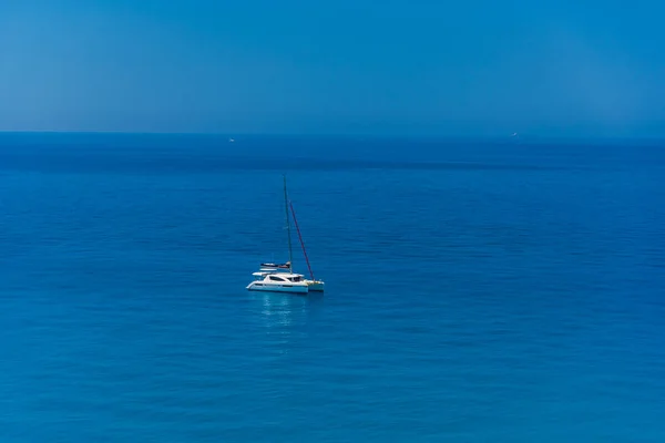 Faszinierende Natur Meerblick Mit Schiff — Stockfoto