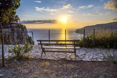 Antalya, Türkiye'de sahil şeridi ile peyzaj 
