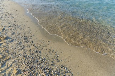 Büyüleyici doğal mavi deniz manzaralı 
