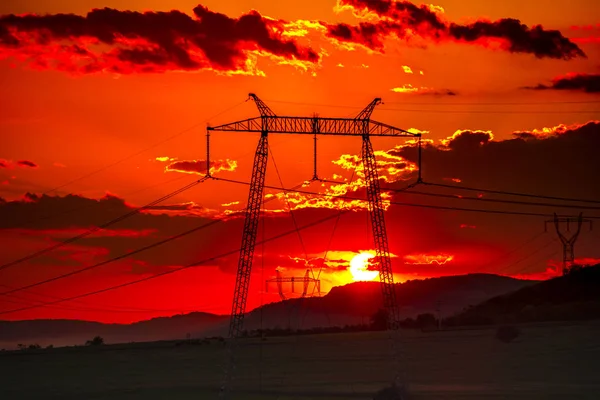 Atemberaubende Aussicht Auf Die Natur Mit Bewölktem Himmel Hintergrund — Stockfoto