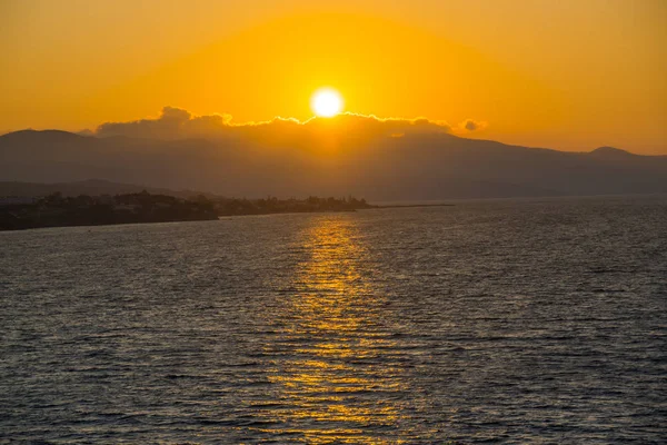 Colorful Amazing Sunset Quite Sea Background — Stock Photo, Image