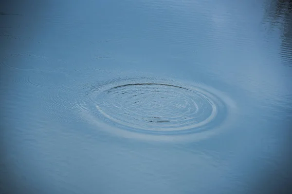 青い水の中の反射 — ストック写真