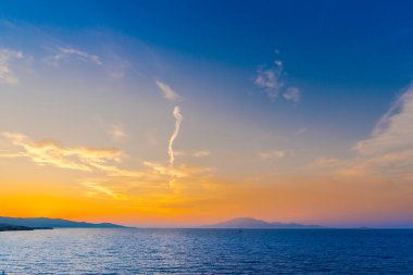 Yunanistan 'da deniz manzarası