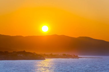 Yunanistan 'da deniz manzarası