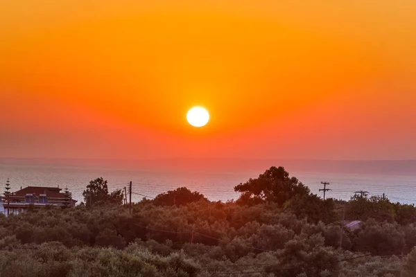 Pôr Sol Mar — Fotografia de Stock