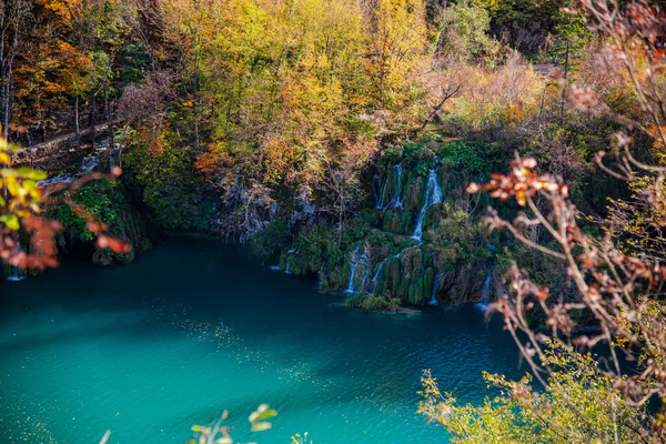 Plitvická Jezera Národní Park Chorvatsko — Stock fotografie