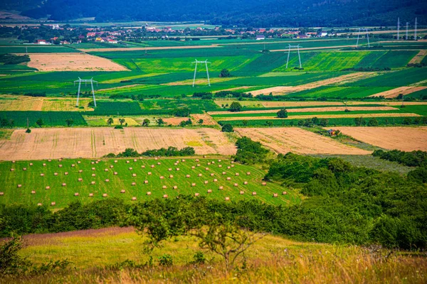 Luftaufnahme Der Felder Und Wiesen Italiens — Stockfoto