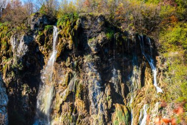 Sonbaharda dağ nehri