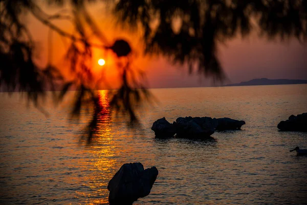 Denizde Gün Batımı — Stok fotoğraf