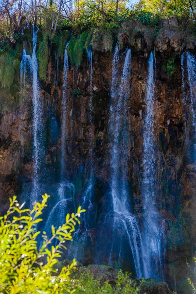 Καταρράκτη Στο Εθνικό Πάρκο Plitvice Croatia — Φωτογραφία Αρχείου