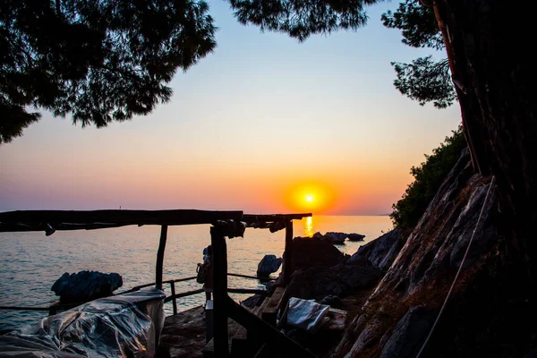 Increíble Paisaje Atardecer — Foto de Stock