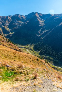 Transalpina karayolu manzarası, Karpat Dağları, Romanya