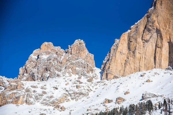 Paisagem Inverno Dolomites Italia — Fotografia de Stock