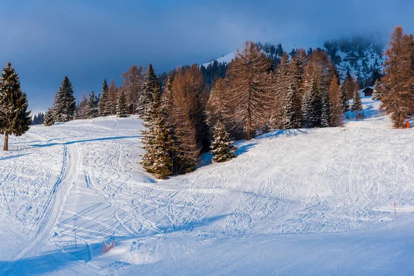 Pistas Esquí Las Montañas Carpathian Ucrania —  Fotos de Stock