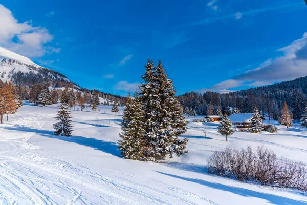 Laderas Invierno Las Montañas Dolomitas Italia —  Fotos de Stock