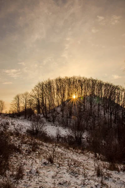 Morgen Winter Bergen — Stockfoto