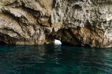 Chalkidiki, Yunanistan 'da deniz manzarası