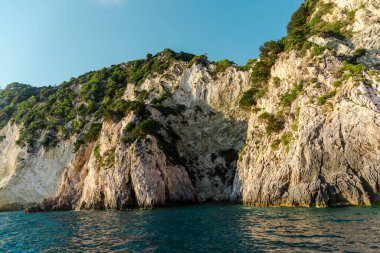Chalkidiki, Yunanistan 'da deniz manzarası