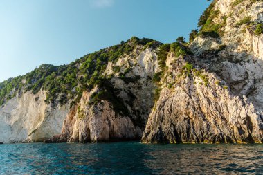 Chalkidiki, Yunanistan 'da deniz manzarası