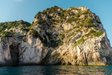 Chalkidiki, Yunanistan 'da deniz manzarası