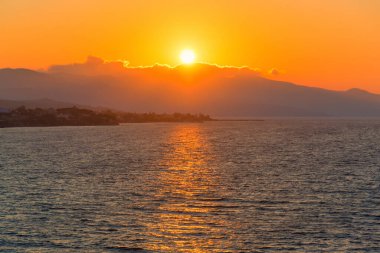 Yunanistan 'da deniz manzarası