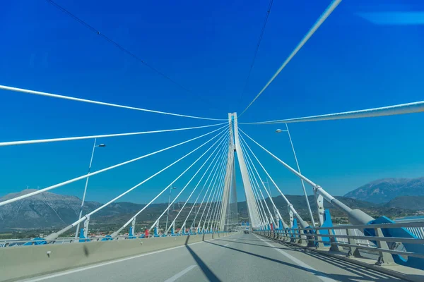 Most Patra Dzień Grecja — Zdjęcie stockowe
