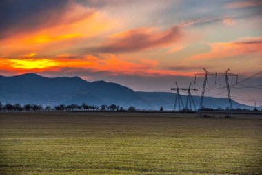 Günbatımında inanılmaz bulutlar