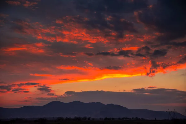 Красивые Облака Закате — стоковое фото