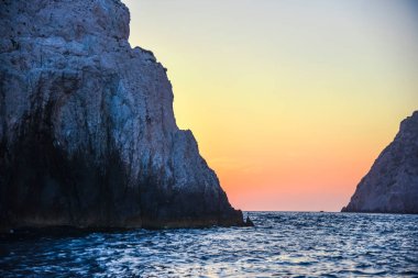 Günbatımında Yunanistan 'ın inanılmaz manzarası