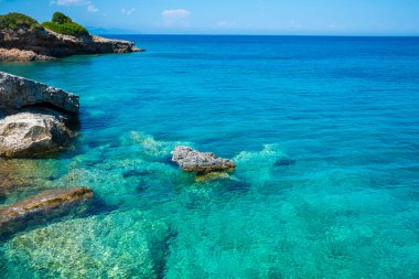 Yunanistan 'ın Zakynthos adasındaki manzara