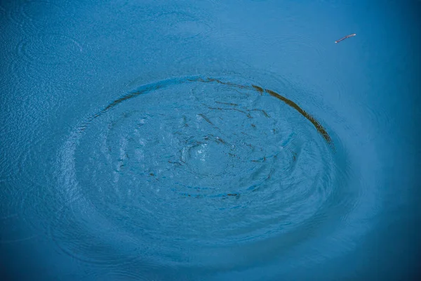 Вид Повітря Басейн Блакитною Водою — стокове фото